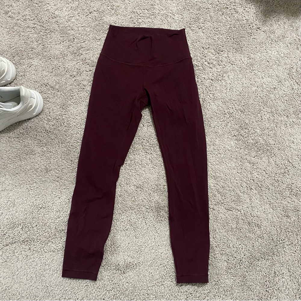 Maroon Lululemon leggings
